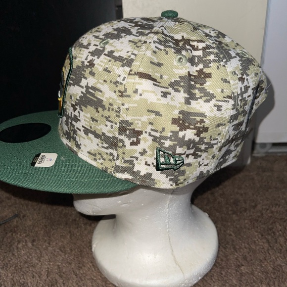 New Era Green Bay Packers 2023 Salute To Service STS Hat 9FIFTY Snapback Camo - Picture 5 of 10